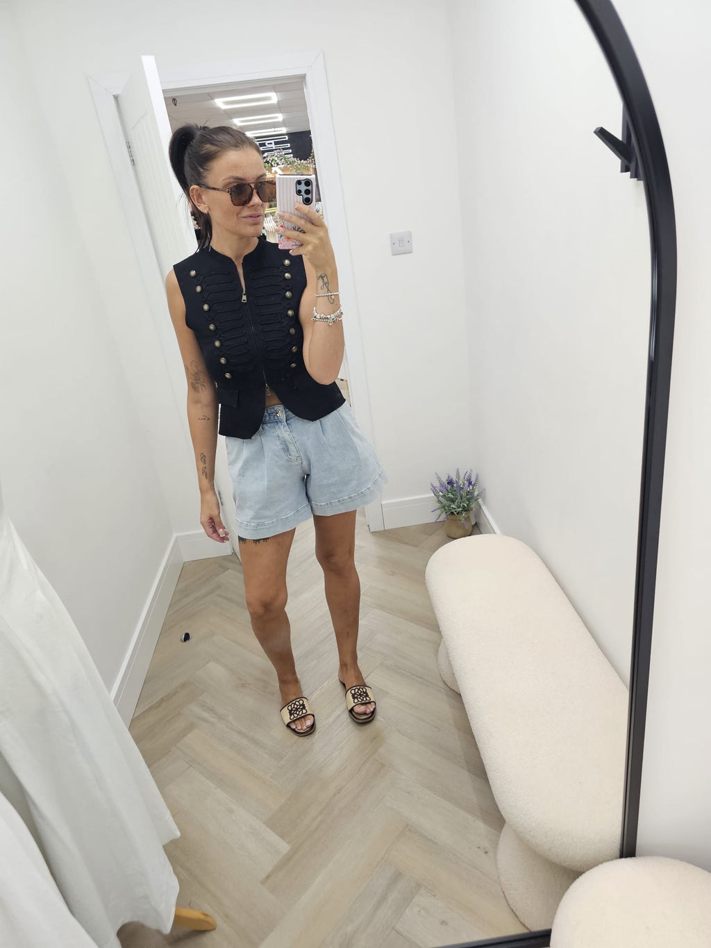 Military zip waistcoat