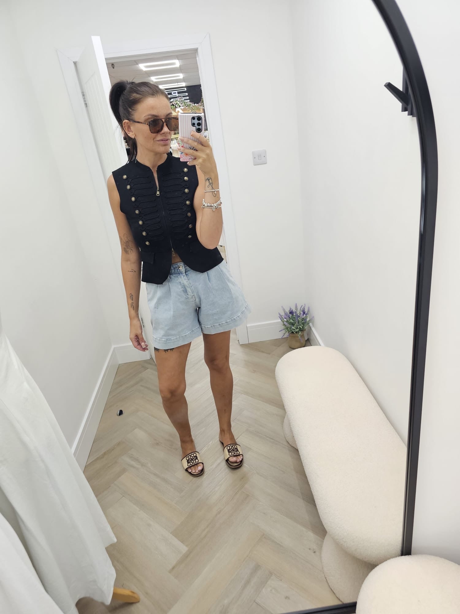 Military zip waistcoat