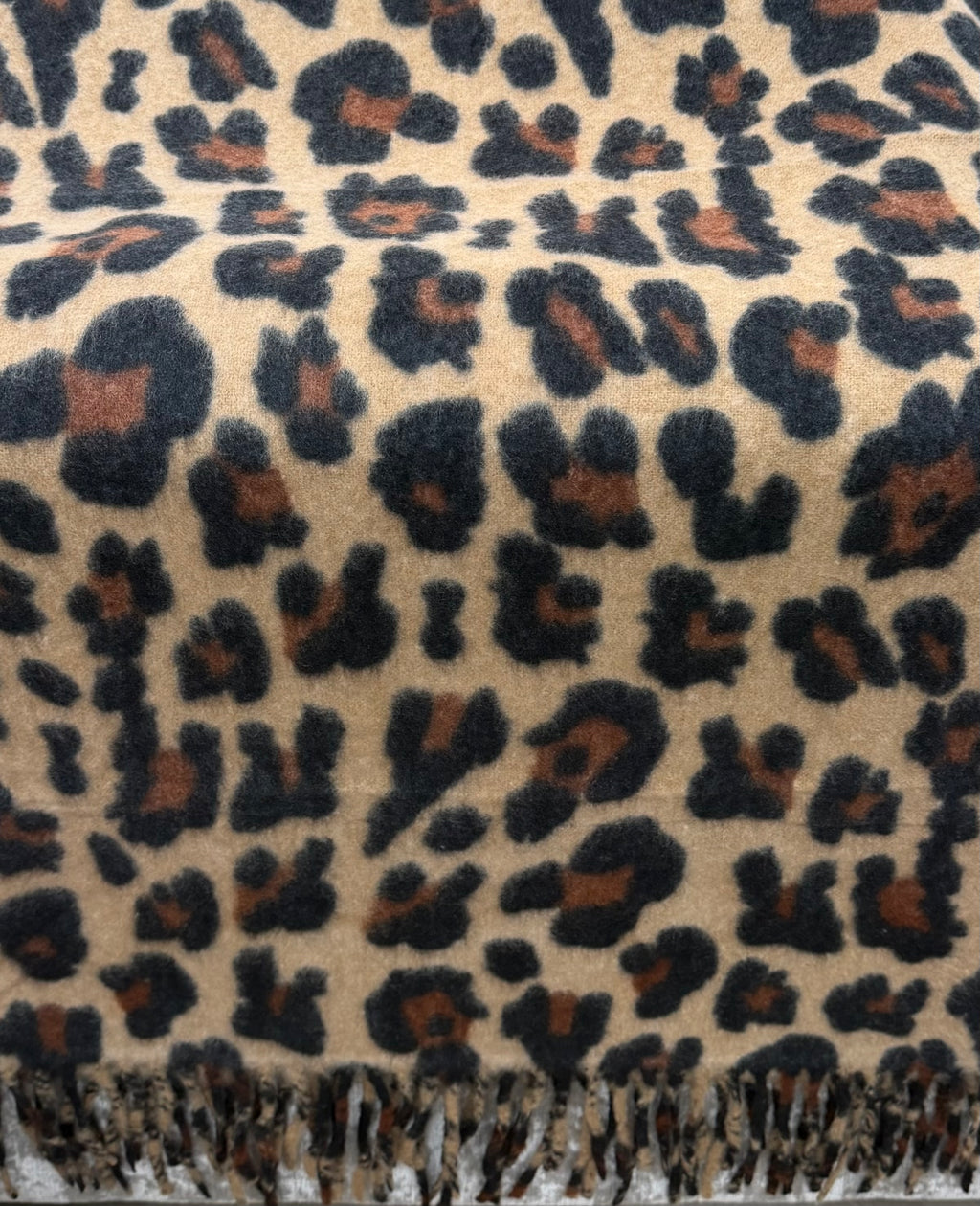 Chunky Leopard Scarf