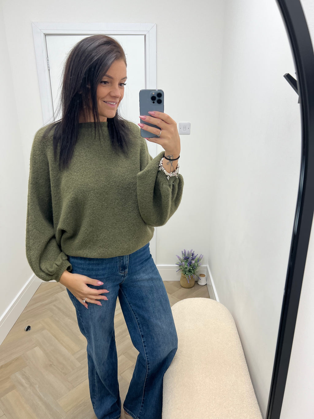 Roxi balloon sleeve jumper