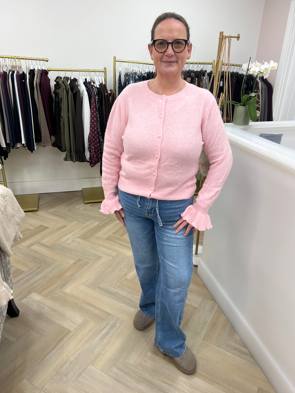 💫Sophie Frill Cuff Cardigan