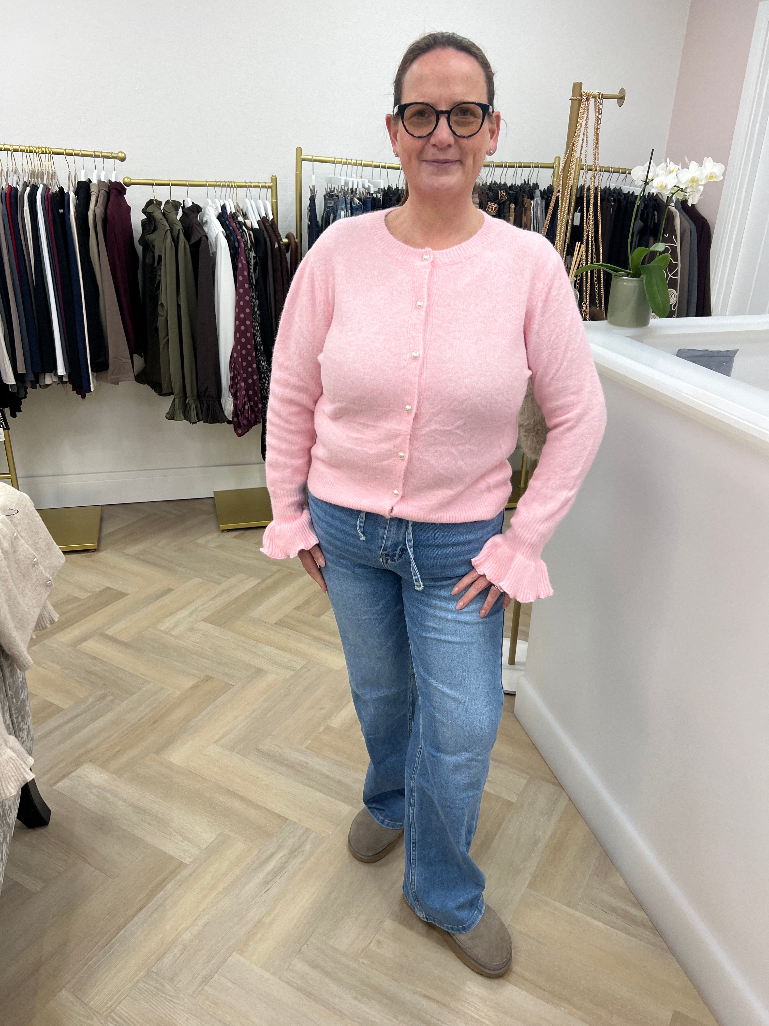 💫Sophie Frill Cuff Cardigan