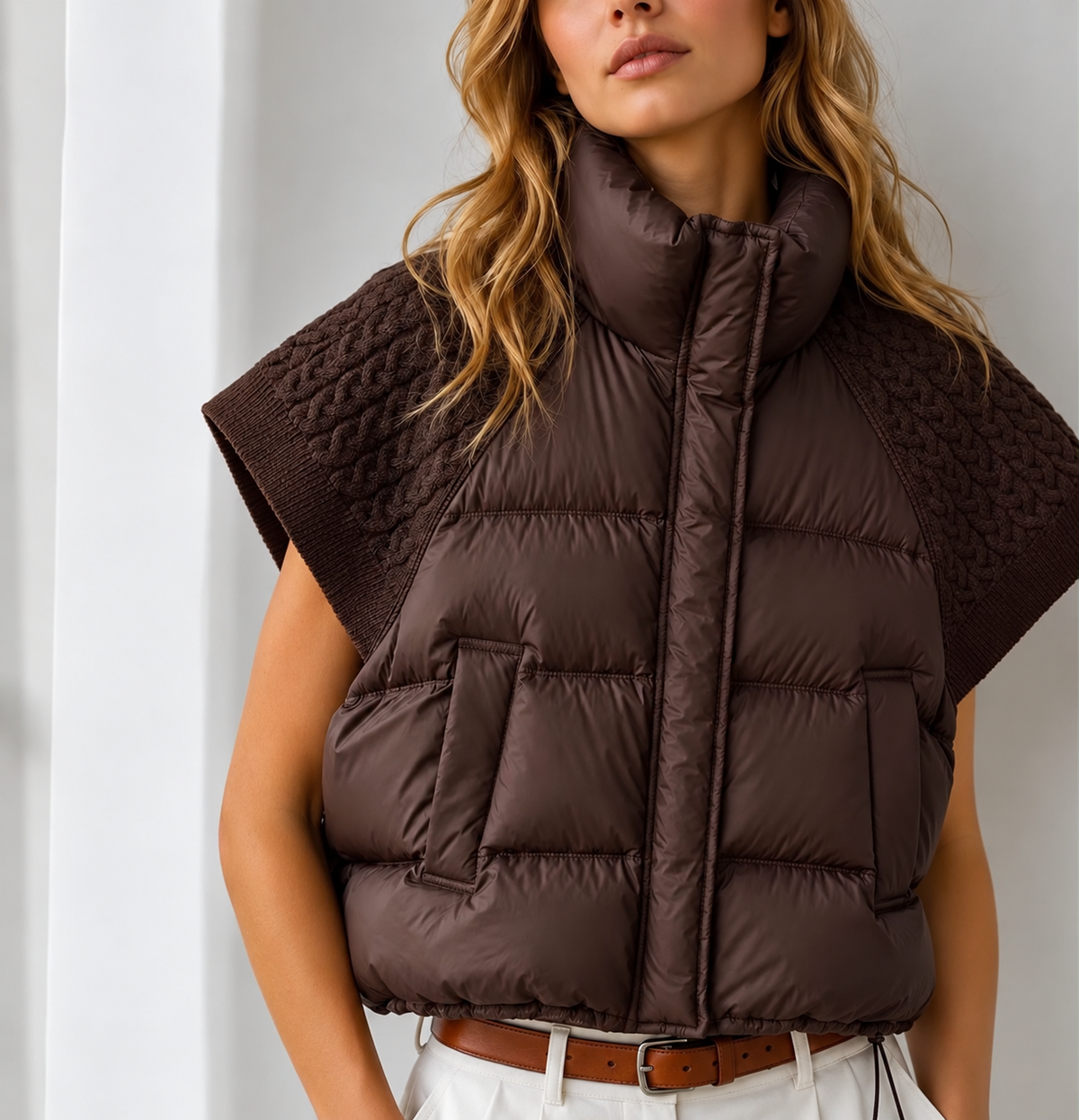 Brooke Knitted Sleeve Gilet