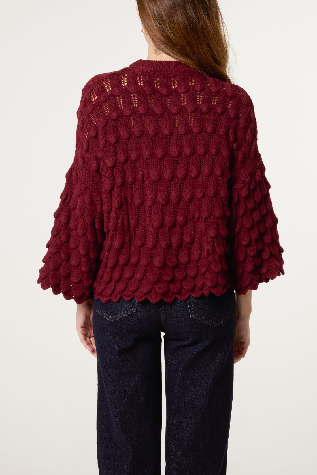 Tear Drop Round Neck Jumper