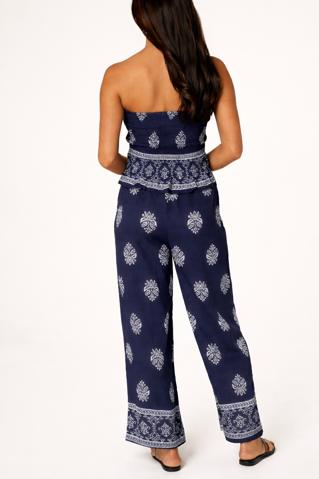 Skye Bandeau Top & Wide Leg Trouser Set