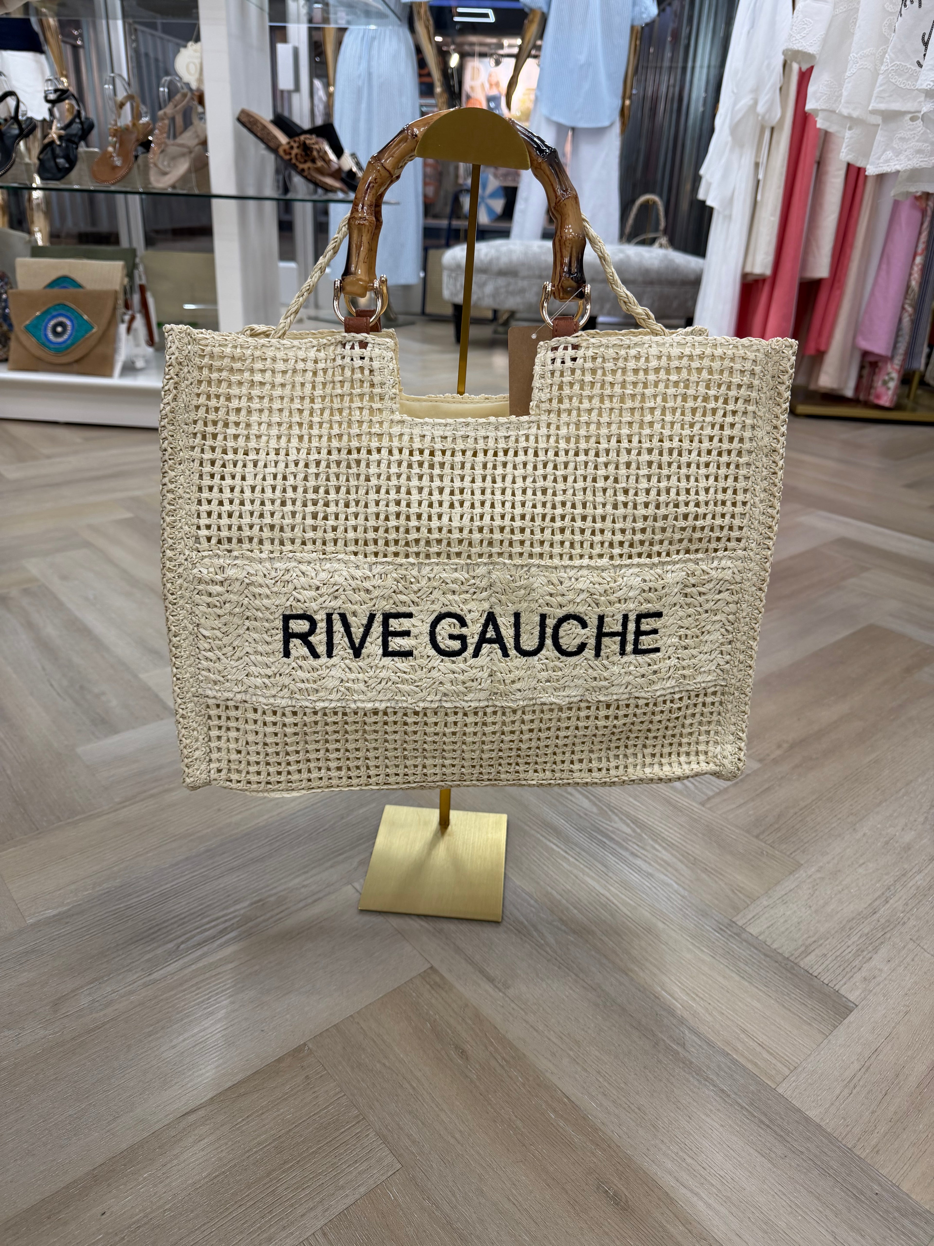 Rive Gauche Bag Woven Summer Tote Bag