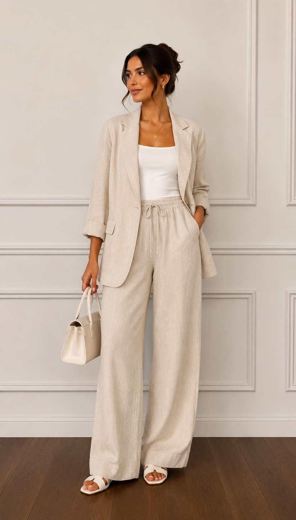 Cleo – Linen Blend Co‑ord Set