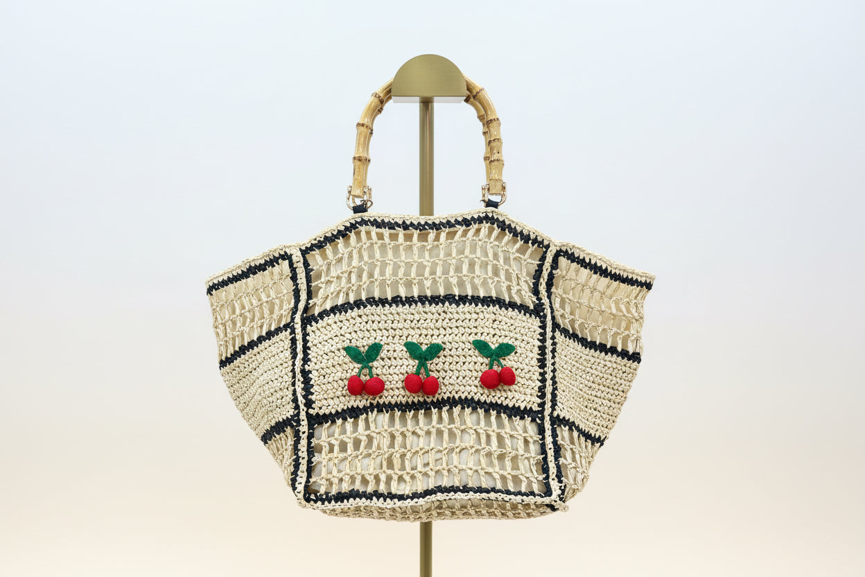 🍒 Cherry Woven Bag
