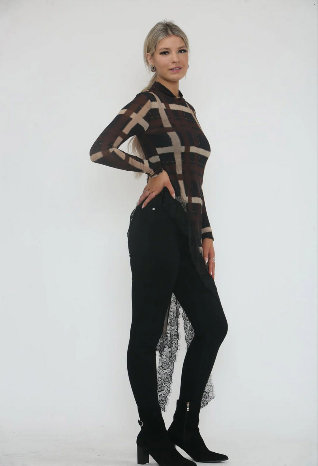 The Nyra Lux Luna Asymmetric Tunic