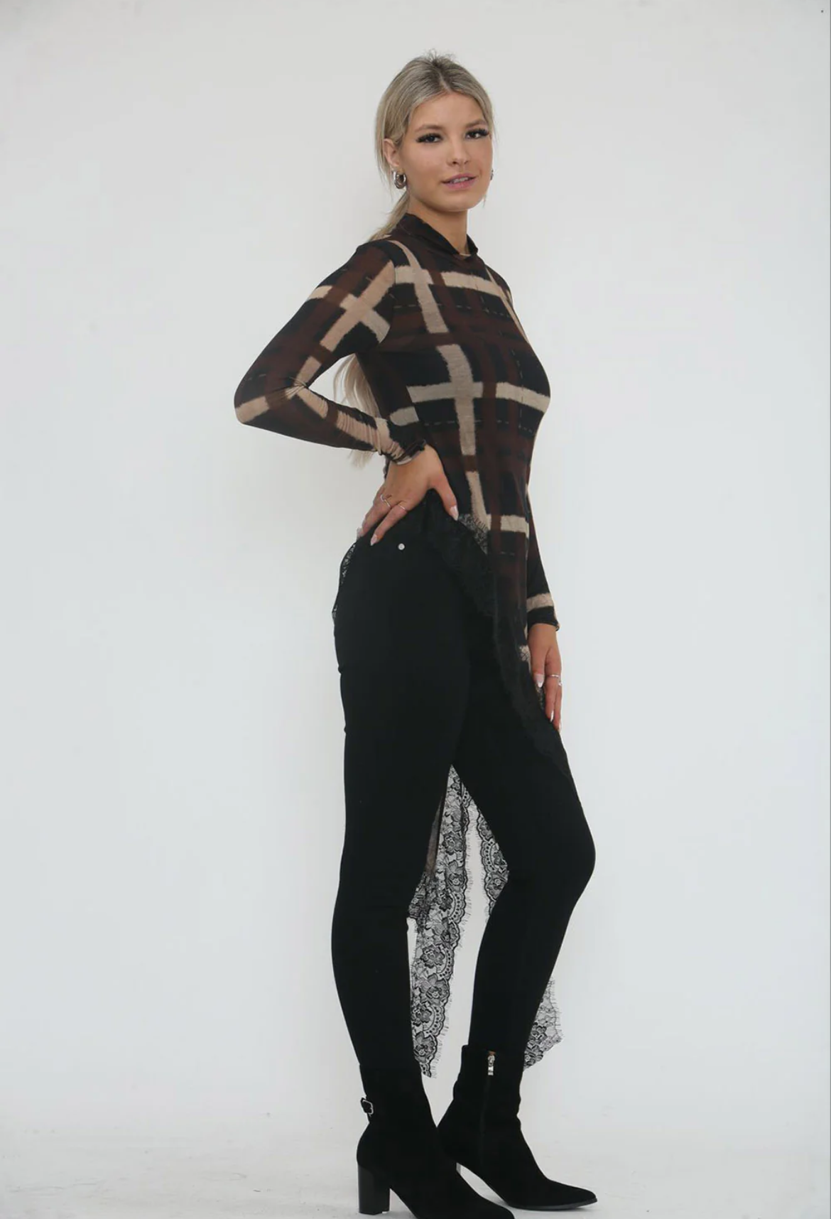 The Nyra Lux Luna Asymmetric Tunic