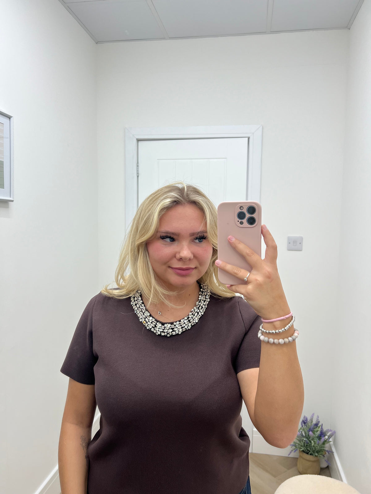 Lynn Embellished Knitted Top✨🤍