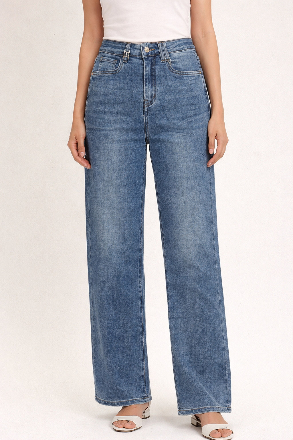 💙 Starlit Loop Wide Leg Jeans Light