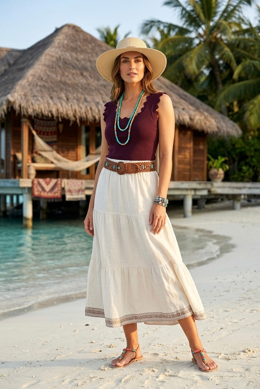 The Elowen Scallop Vest