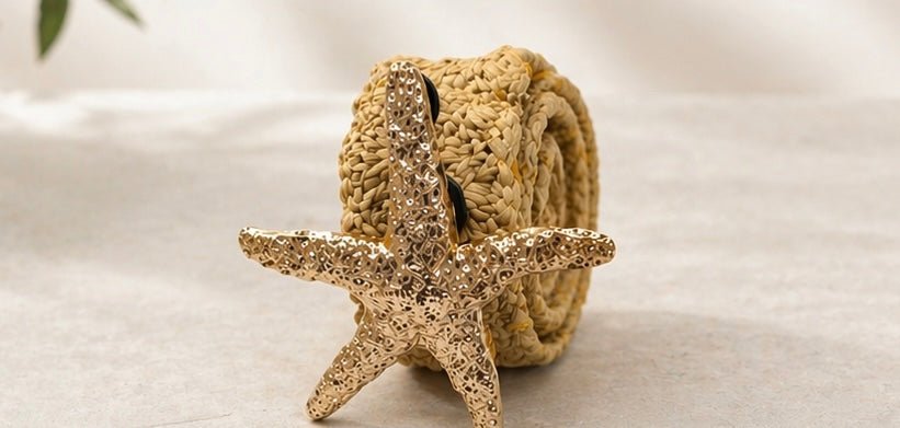 Starfish Belt – Beige, Taupe & Black