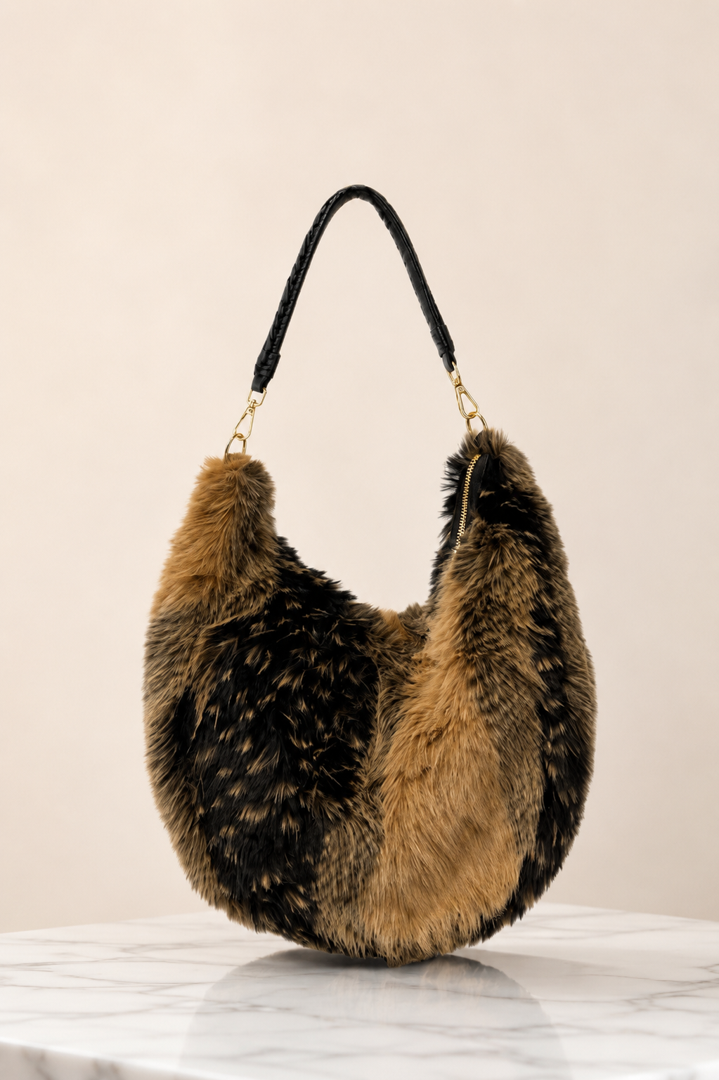 Frankie Faux Fur Bag