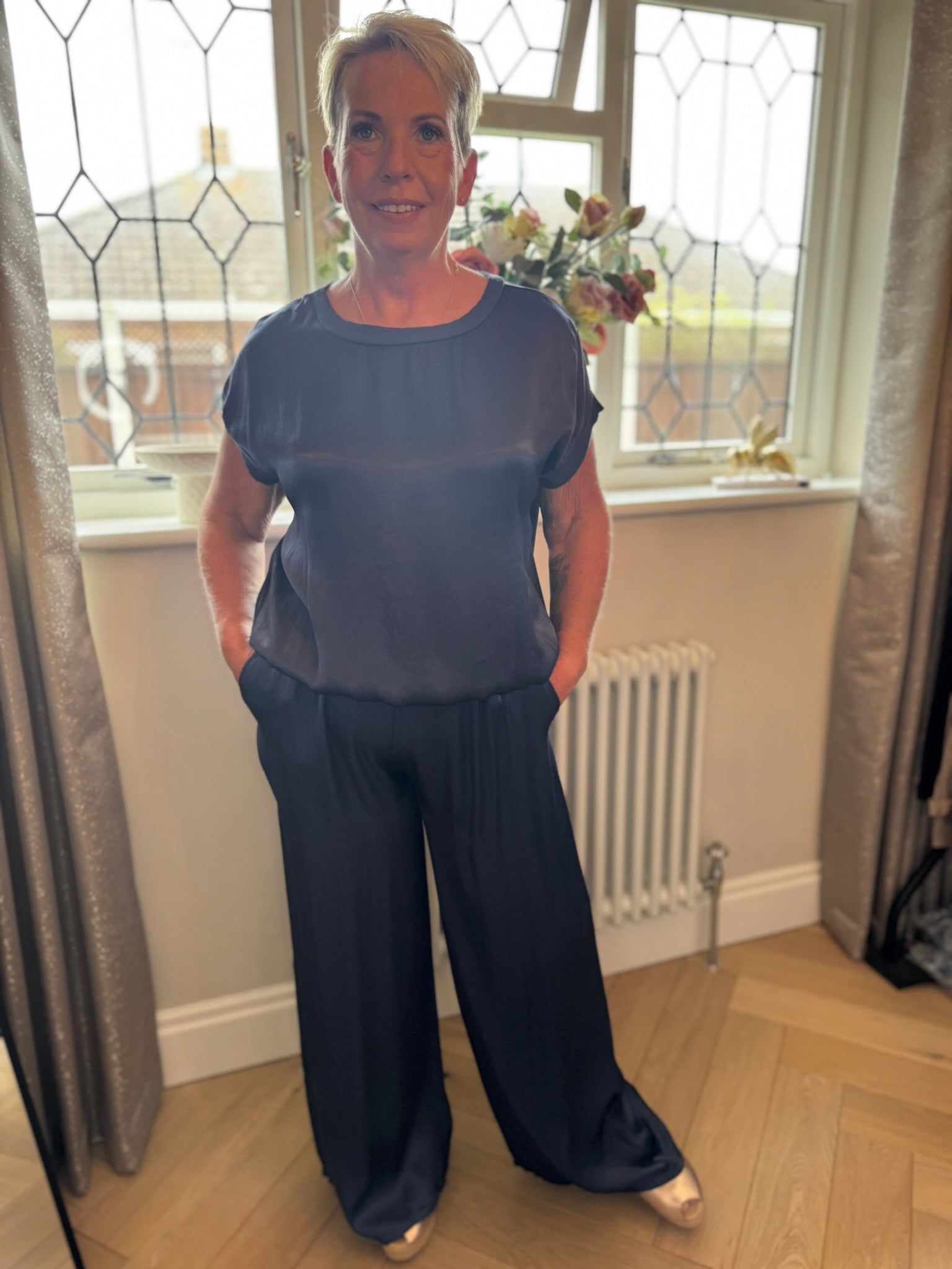 Darcie Satin Top & Trouser Co-ord