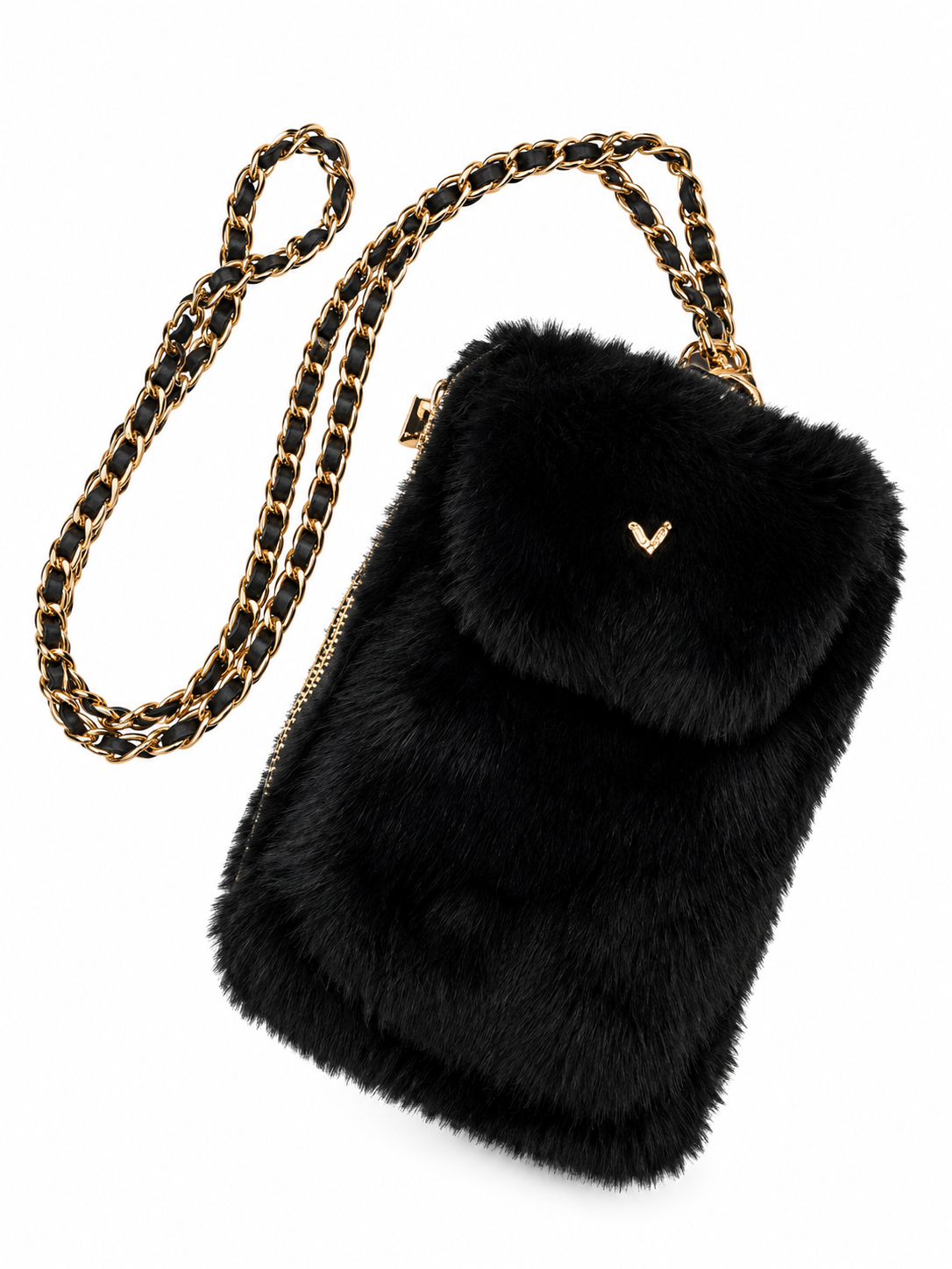 Luna Heart Faux Fur Bag