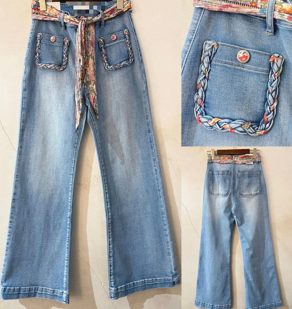 Sofia Scarf Belt Jeans