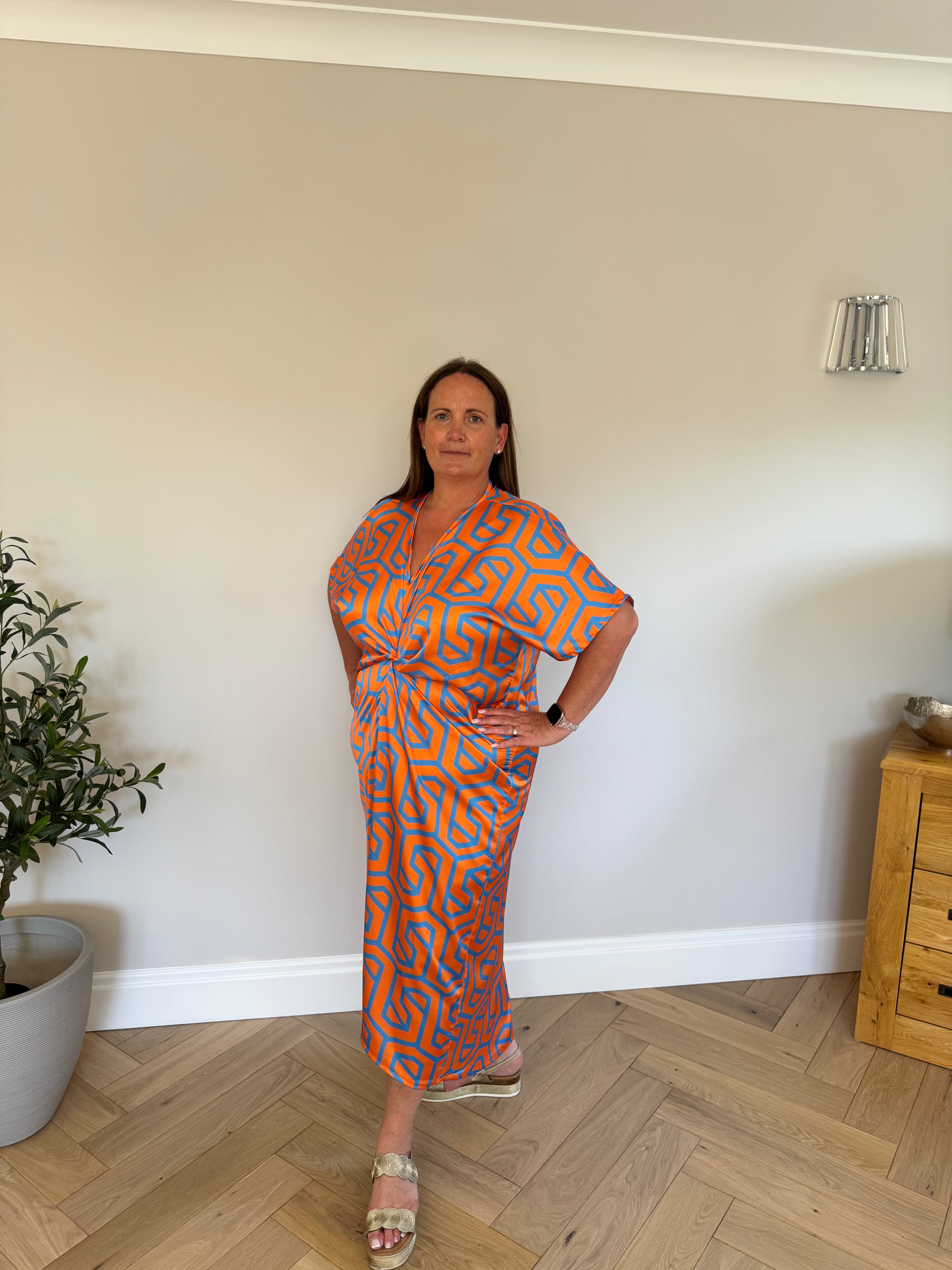 Tangerine Tide Dress