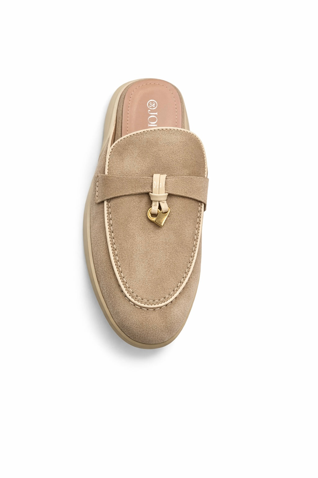 Raye Faux Suede Open Back Mule Loafers