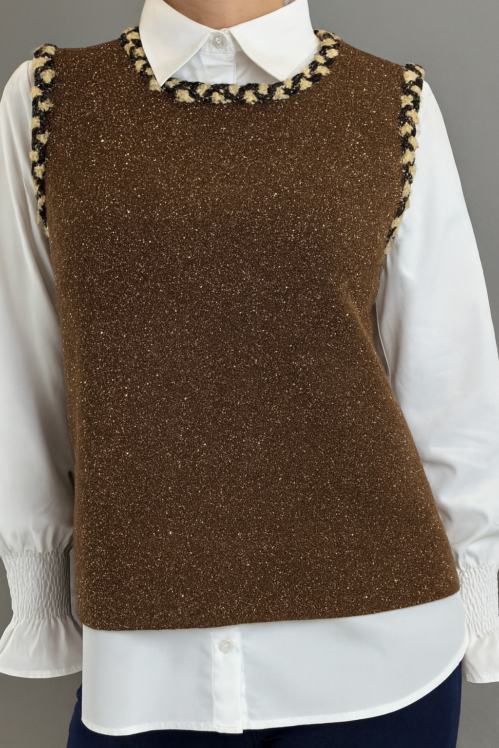 🌿 Daphne Shirt & Vest Set Luxurious duo