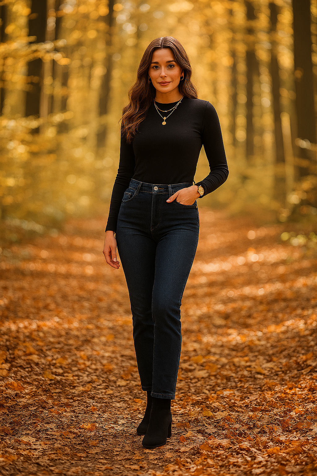 ✨ Polly Round Neck Top Long Sleeve