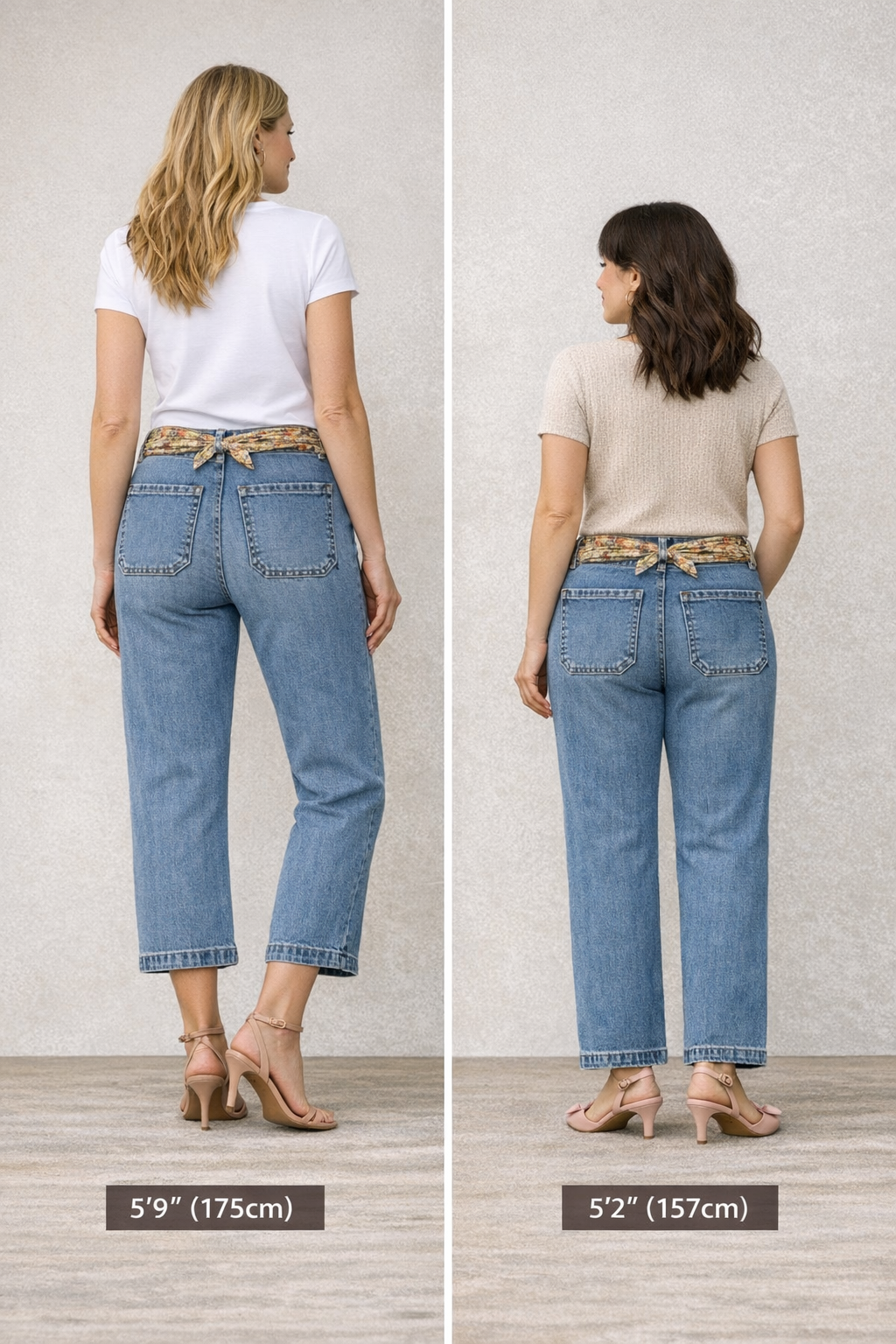 Flora Belted Denim Jeans