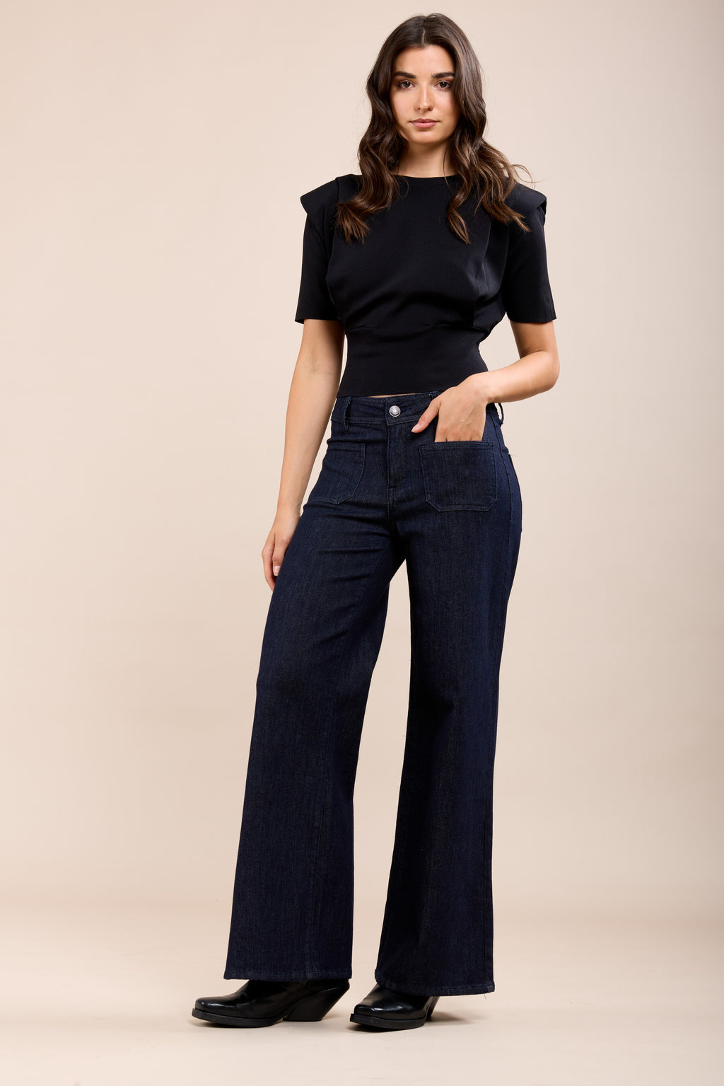 Toxik3 Wide Stretch Small Patch Pocket Jeans