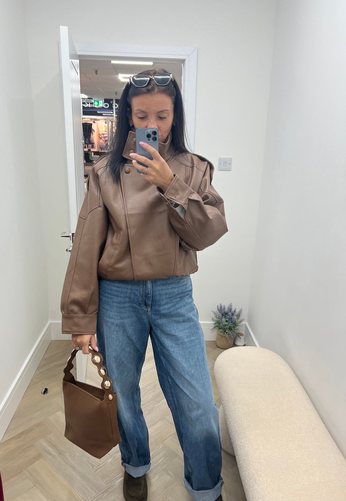 Marley Funnel Neck Soft touch PU Jacket