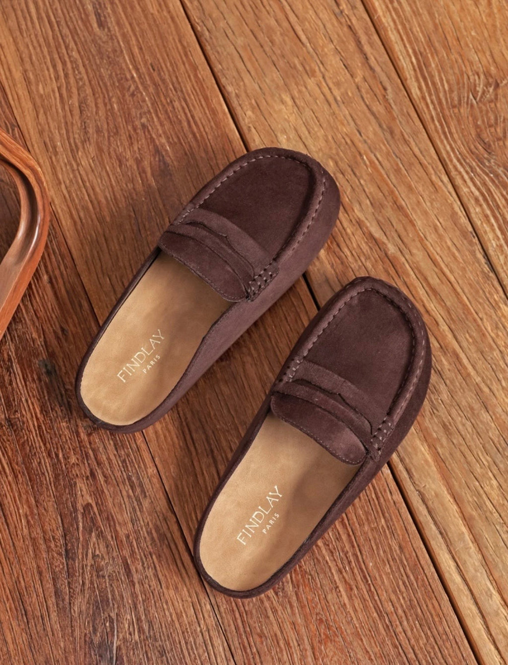 Bertie Faux Seude Loafer Style-Mules