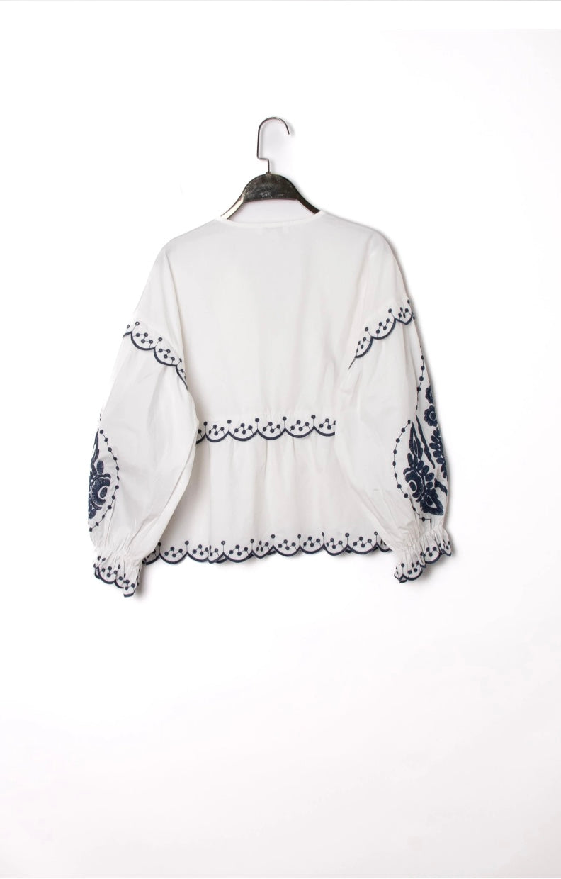 Charm Embroidered Blouse