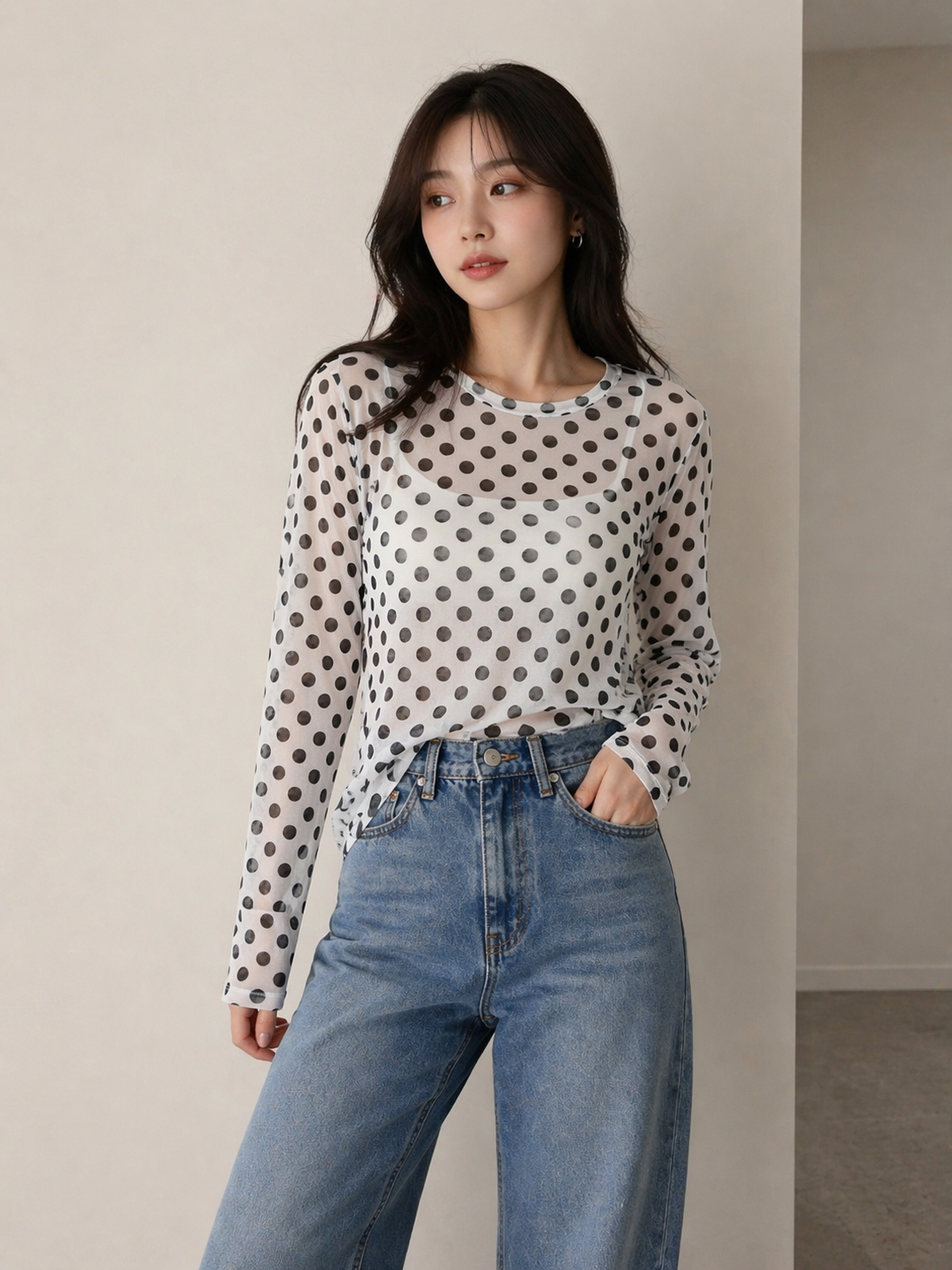 Mesh Spot Top
