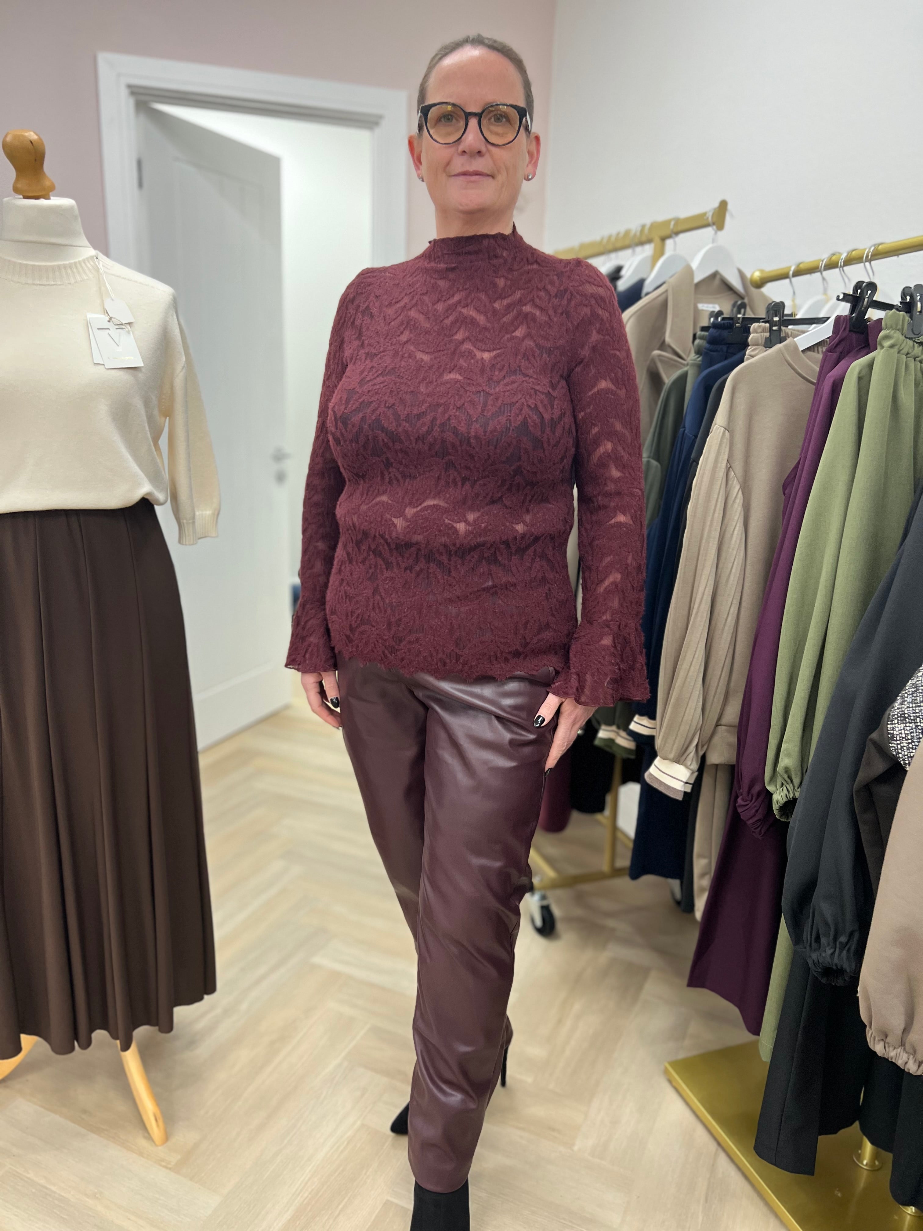 Cinch Faux Leather Trousers