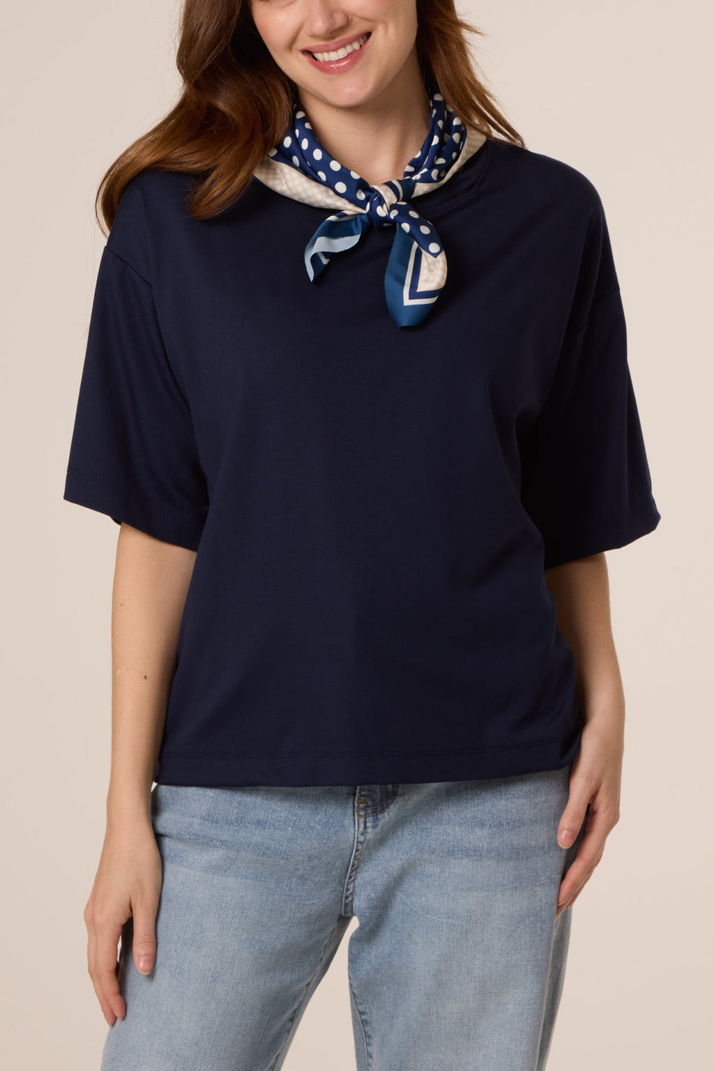 Scarlett Scarf Short Sleeve T-Shirt