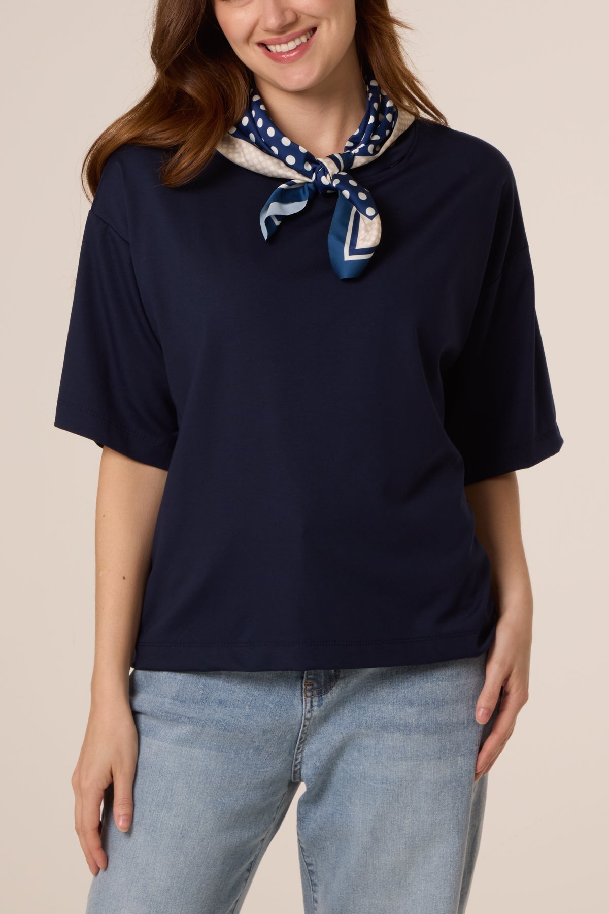 Scarlett Scarf Short Sleeve T-Shirt