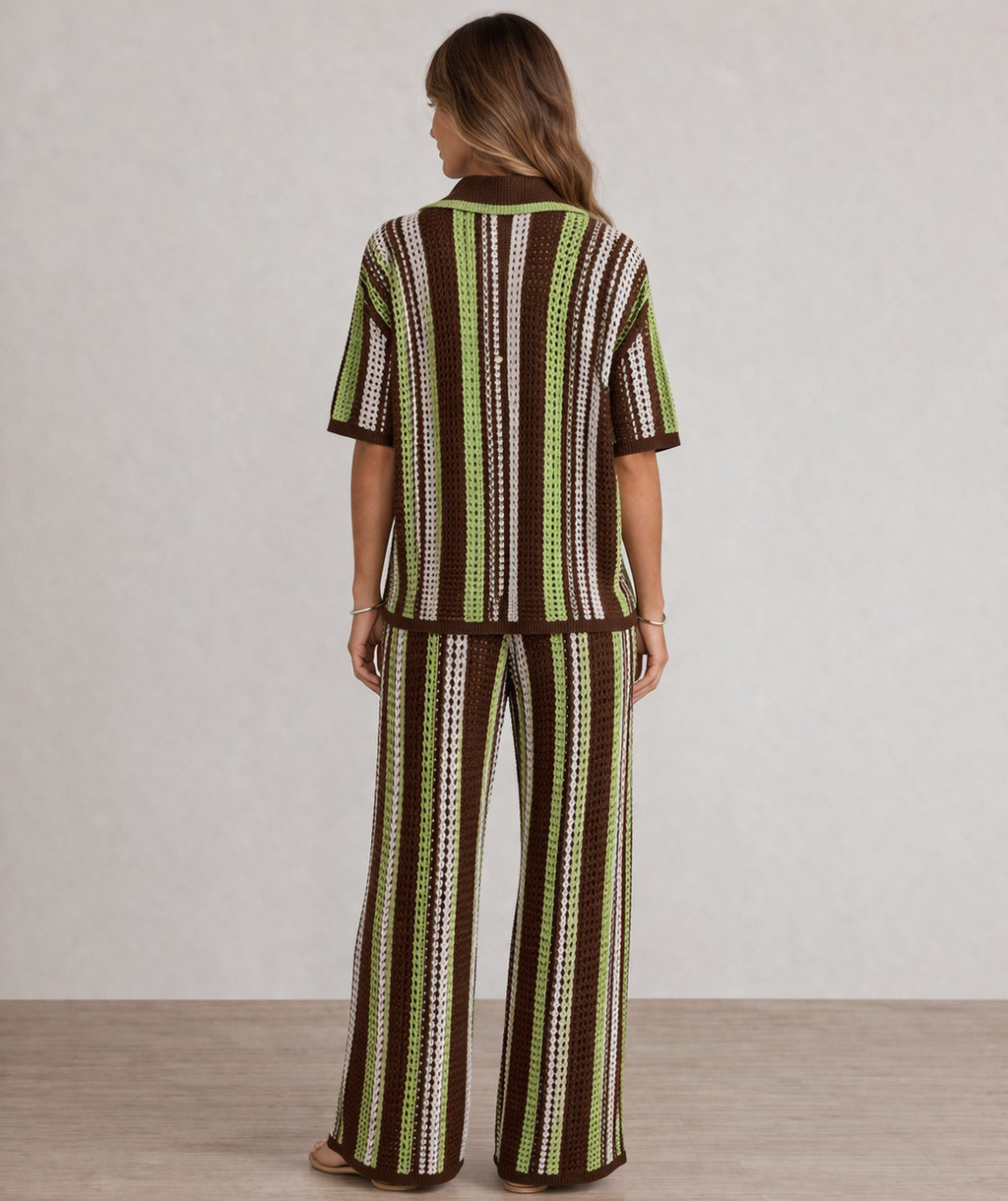 Candice Stripe Knitted Co-ord