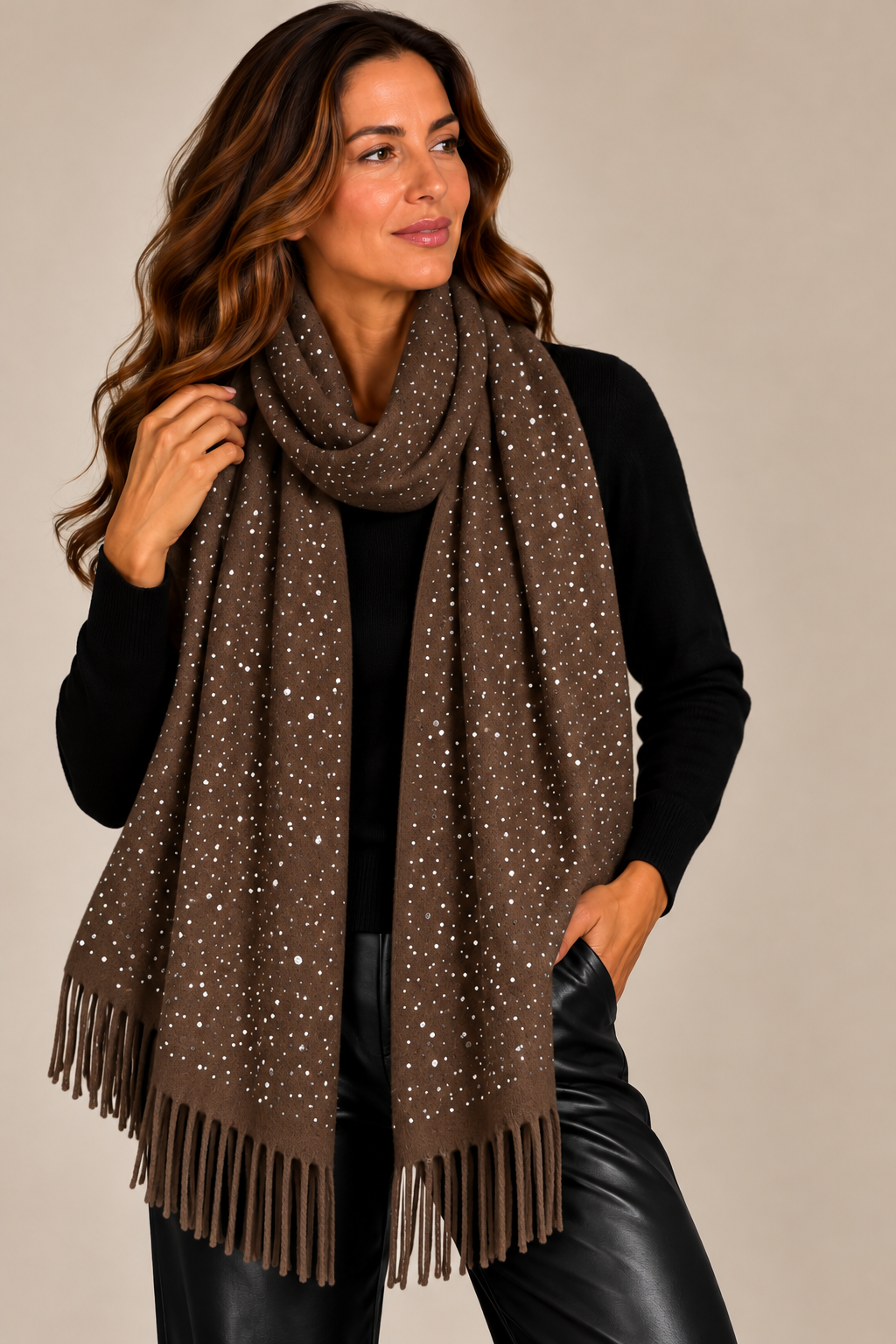 Cashmere Feel Sparkle Scarf