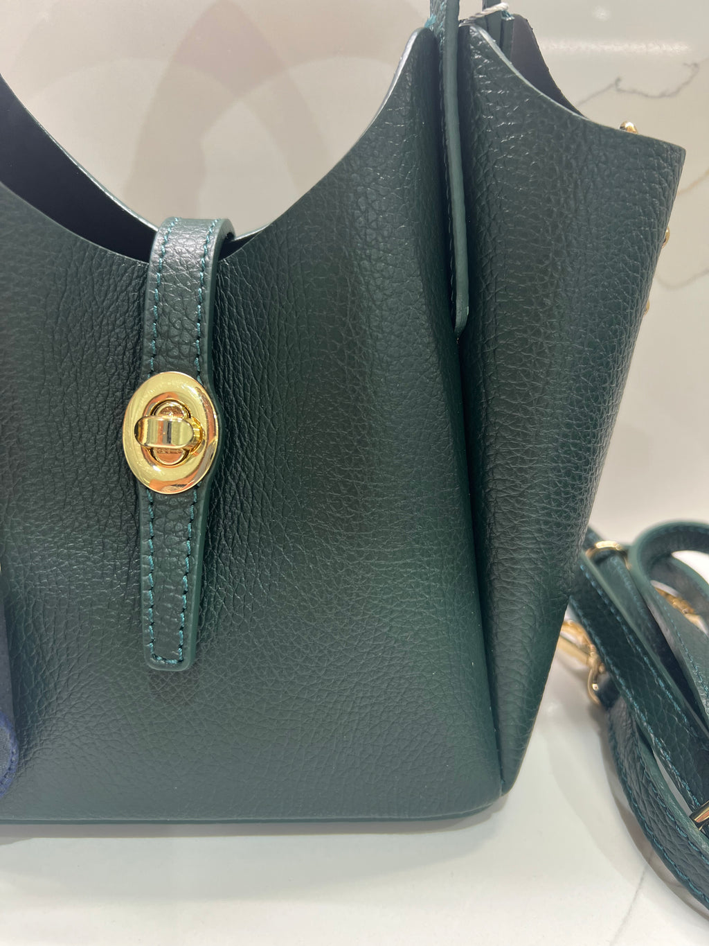 The Tilly Scarf-Italian Structured Leather Handbag