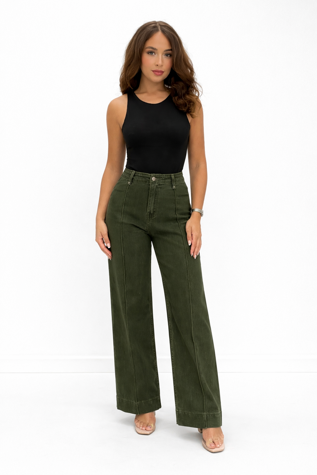 The Elora Seam Jean Khaki