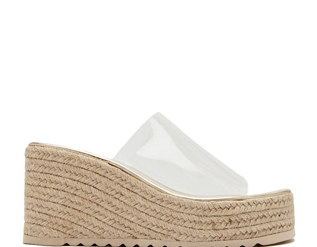 Remi Transparent Wedge Sandals