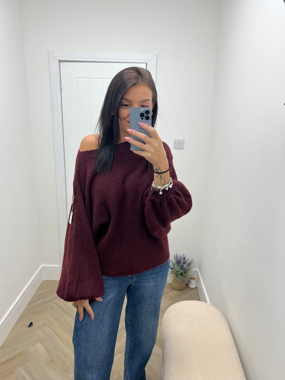 Roxi balloon sleeve jumper