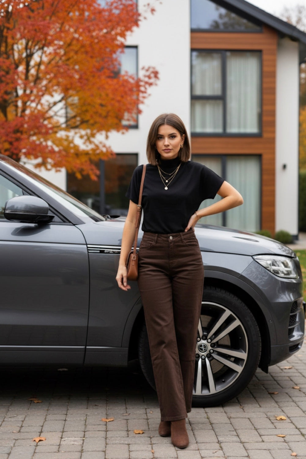 ✨ Polly High Neck Top Short Sleeve