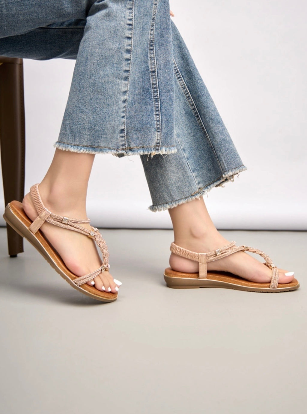 Eloise Rose Gold Sandals