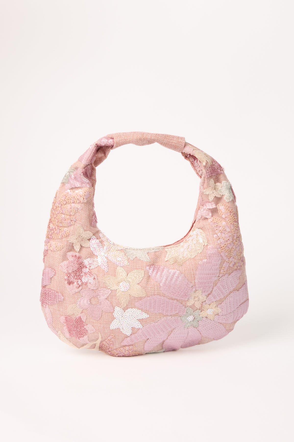 Lucy Embellished & Embroidery Floral Hobo Bag
