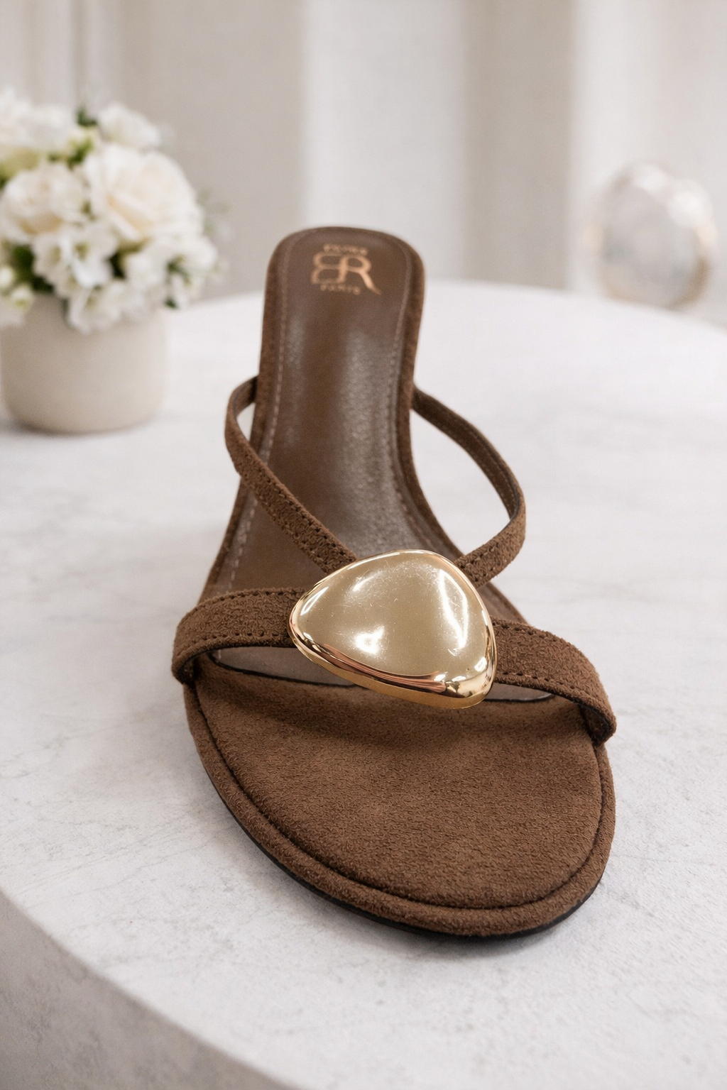 The Siena Faux Suede Mule Sandal