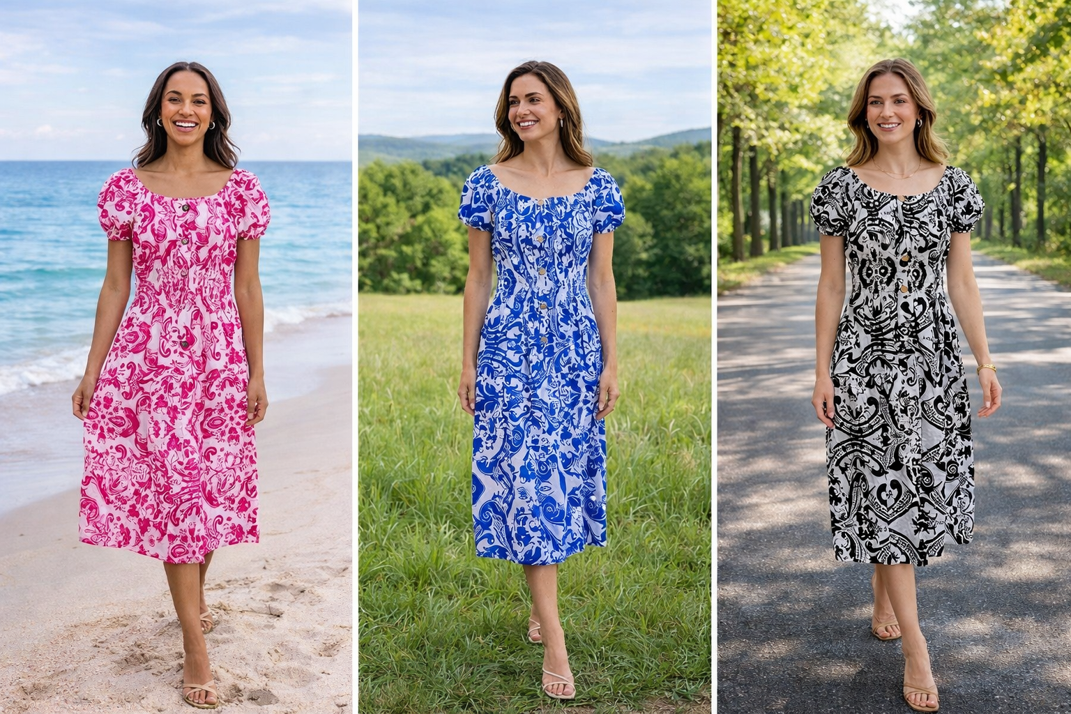 Baroque Magic Midi Dress