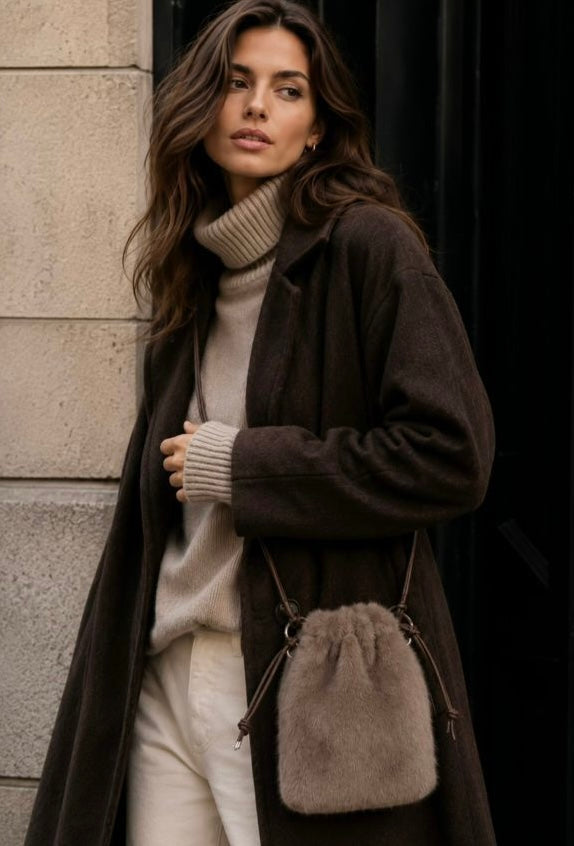 Nala Faux Fur Crossbody Bag