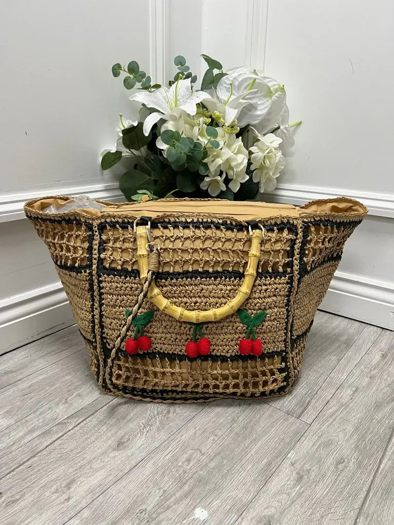 🍒 Cherry Woven Bag