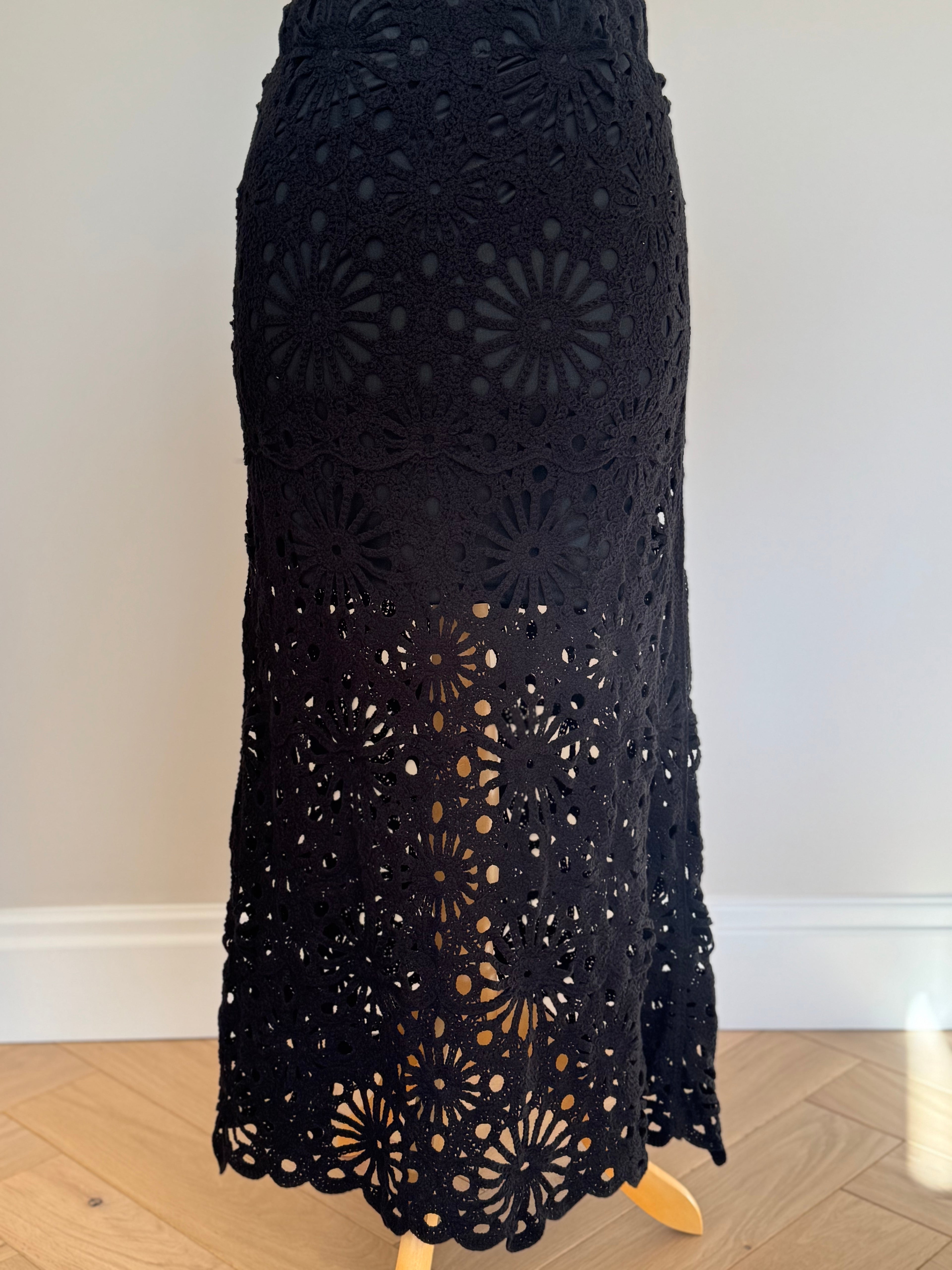 Isla Crochet Maxi Skirt