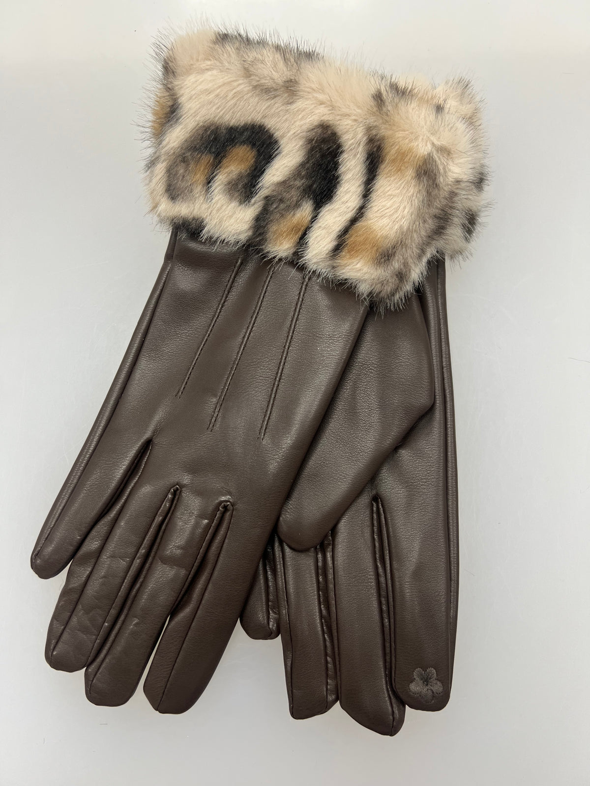 Leopard Fur Gloves